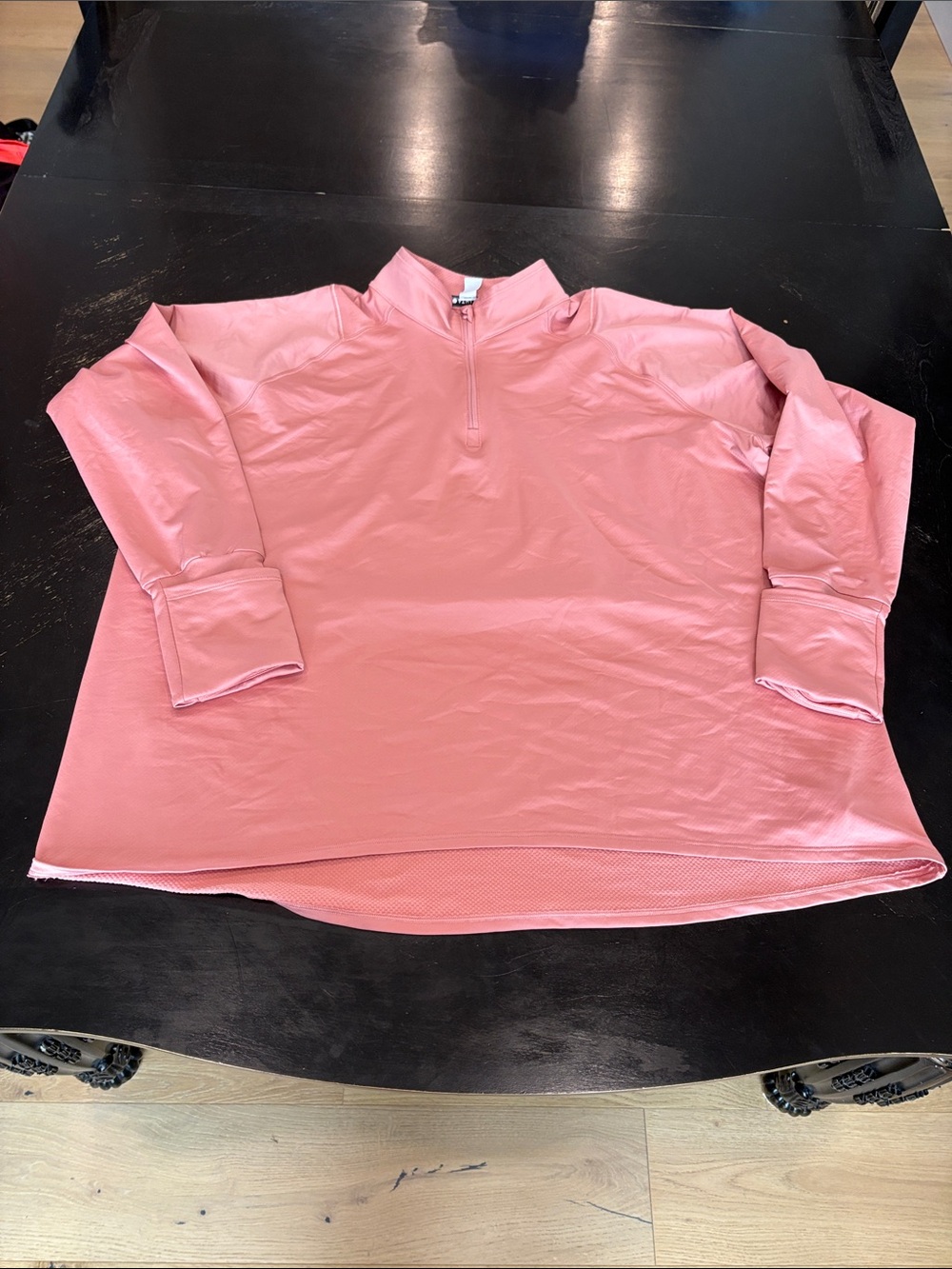 Athleta Pink Quarter-Zip Pullover Sweatshirt